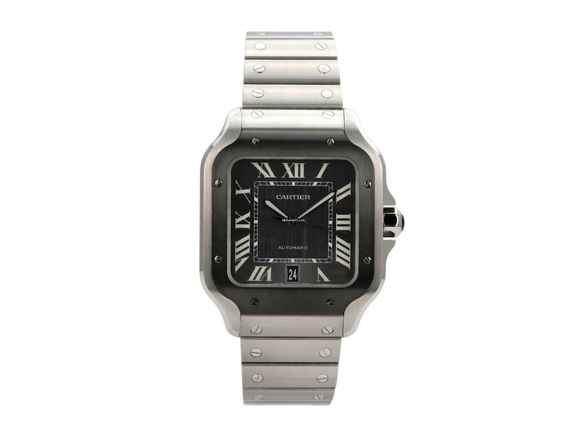  Cartier Santos de Cartier Edelstahl großes Modell Ref. WSSA0037 </h1> 