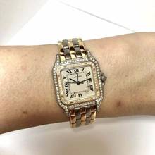 Thumbnail von Cartier Panthère Quartz 27mm 3 Row Gold 1.25TCW DIAMOND Watch </h1>