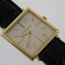 Thumbnail von Audemars Piguet 18 Karat Gelbgold flache Herrenuhr 25,5 mm Kaliber 2003 Vintage Handaufzug Uhr Krokoband </h1>