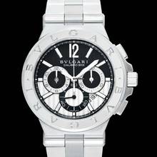 Thumbnail von Bulgari Diagono 101880 - Diagono Automatic Black Dial Stainless Steel Men's Watch </h1>