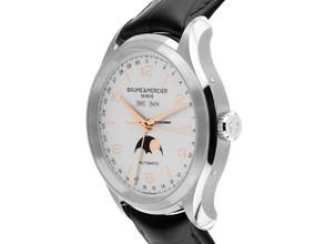 Thumbnail von Baume & Mercier Clifton Vollkalender Mondphase Ref.M0A10055 Full Set Ungetragen