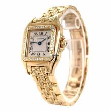 Thumbnail von Cartier Panthère 23mm 18K Yellow Gold Ladies Diamond Watch </h1>
