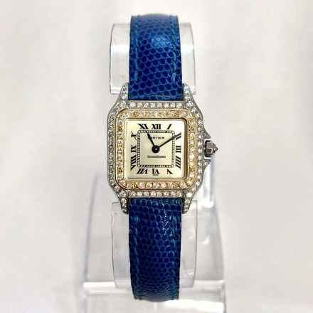  Cartier Panthère 23mm Quartz 2 Tone 0.47TCW DIAMOND Watch </h1> 