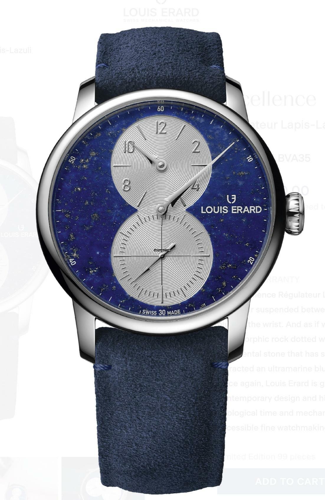 Louis Erard Excellence Régulateur Lapis-Lazuli