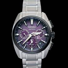 Thumbnail von Seiko Astron GPS Solar SBXC101 - Astron Quartz Purple Dial Titanium Men's Watch </h1>