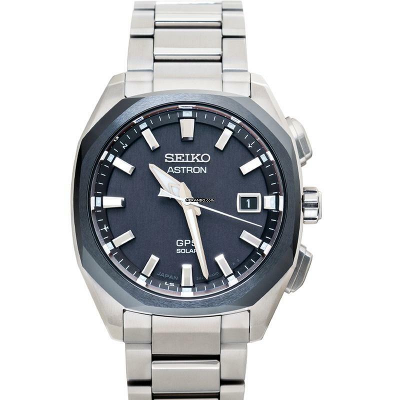 Seiko Astron SBXD007 - Astron Quartz Black Dial Titanium Men's Watch </h1>