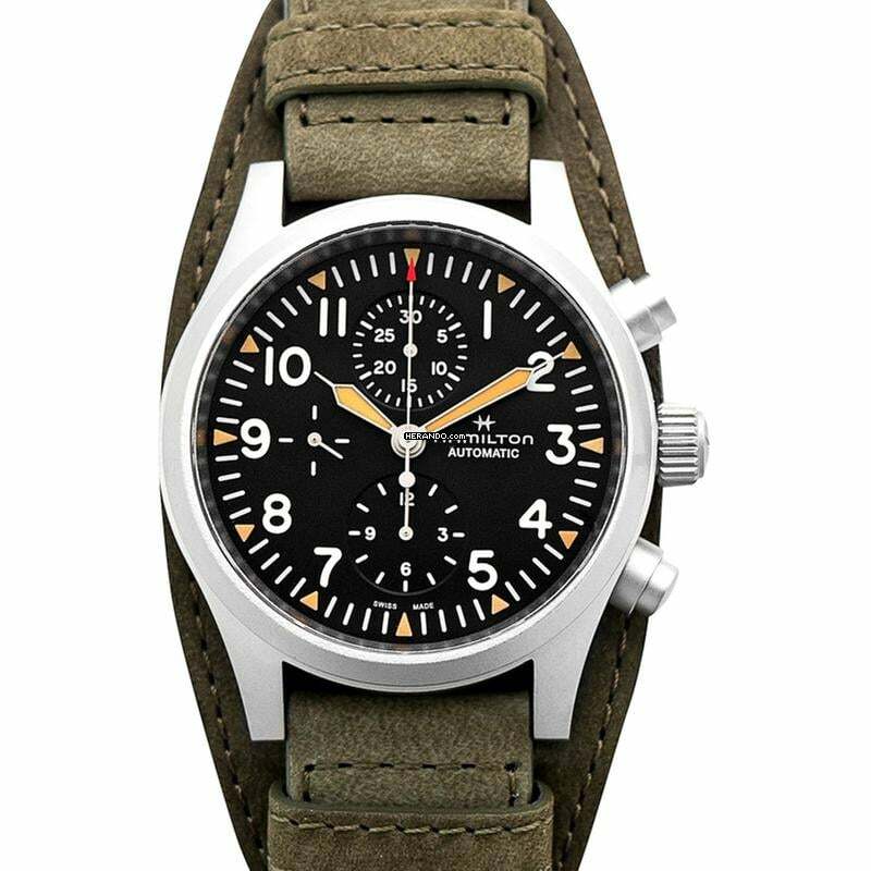 Hamilton Khaki Field H71706830 - Khaki Field Automatic Black Dial Stainless Steel Men's Watch </h1>
