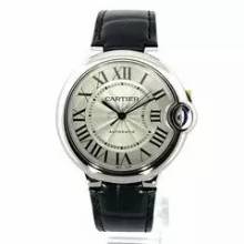 Thumbnail von Cartier Ballon Bleu 36mm de Cartier 36 Edelstahl / Leder Ref. WSBB0028 </h1>