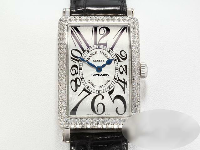 Franck Muller Long Island Weissgold 750 Diamanten 950 Qz D Medium Damenuhr Lady White Gold </h1>