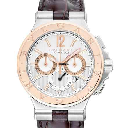  Bulgari Diagono 101879 - Diagono Automatic Silver Dial Stainless Steel Men's Watch </h1> 