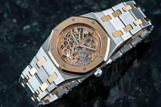 Thumbnail von Audemars Piguet Royal Oak Skeleton | Platinum & Roségold | 14794PR | Caliber 2003 | AP Service 2021
