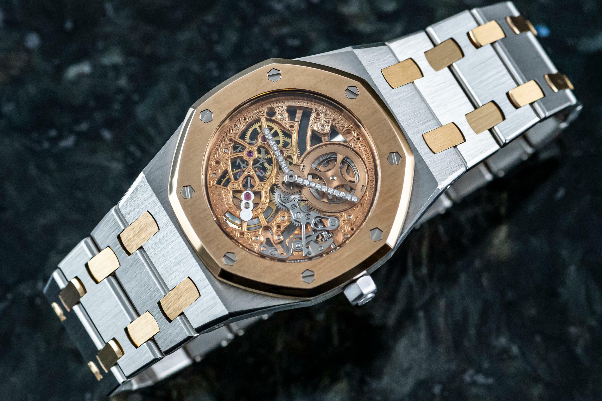 Audemars Piguet Royal Oak Skeleton | Platinum & Roségold | 14794PR | Caliber 2003 | AP Service 2021