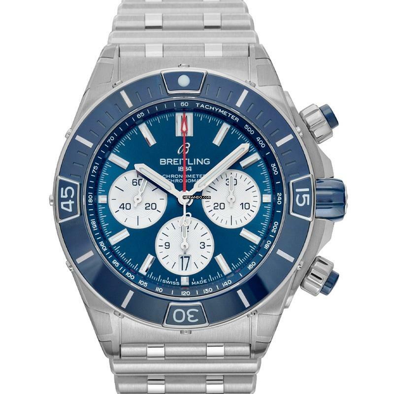 Breitling Chronomat 44 AB0136161C1A1 - Breitling Super Chronomat Automatic Blue Dial Steel Men's 44MM </h1>
