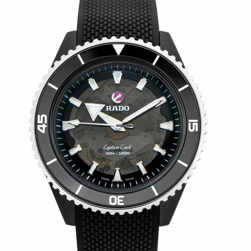 Rado HyperChrome Captain Cook R32127156 - Captain Cook Automatic Black Dial Ceramic Men's Watch </h1>