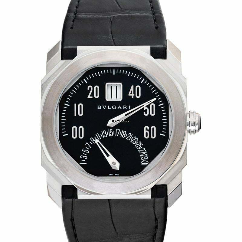 Bulgari Octo 102369 - Octo Automatic Black Dial Stainless Steel Men's Watch </h1>