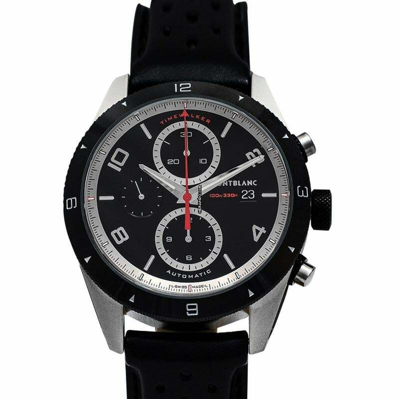 Montblanc Timewalker 116098 - TimeWalker Chronograph Automatic Black Dial Men's Watch </h1>