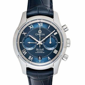  Omega De Ville Co-Axial 431.13.42.51.03.001 - De Ville Co-Axial Chronograph 42 mm Automatic Blue Dial Men's Watch </h1> 