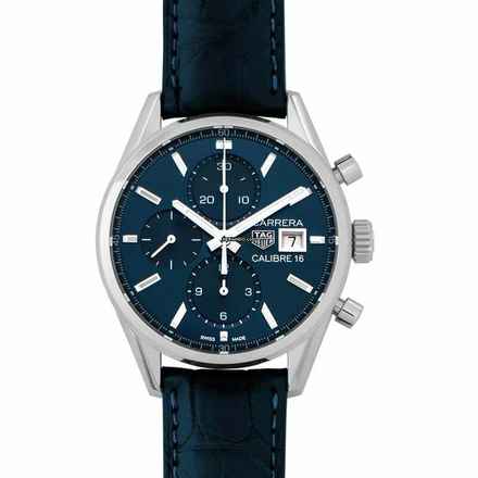  TAG Heuer Carrera Calibre 16 CBK2112.FC6292 - Carrera Calibre 16 Chronograph Automatic Blue Dial Men's Watch </h1> 