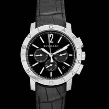 Thumbnail von Bulgari 102043 - Chronograph Automatic Black Dial Men's Watch </h1>