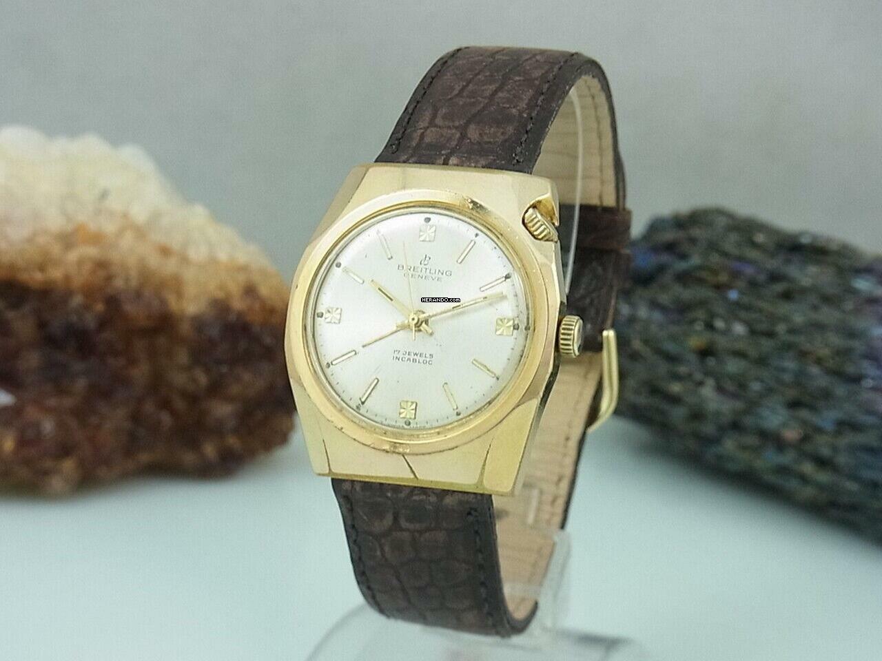 Breitling Wecker Alarm 1125 Handaufzug Revisioniert Herrenuhr Vintage Ø36 Mm </h1>