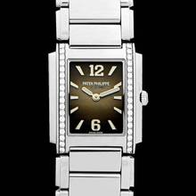 Thumbnail von Patek Philippe Twenty~4 4910/1200A-010 - Twenty~4 Quartz Grey Dial Stainless Steel Ladies Watch </h1>