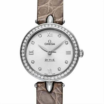  Omega De Ville Prestige 424.18.27.60.52.001 - De Ville Quartz Silver Dial Stainless Steel Ladies Watch </h1> 