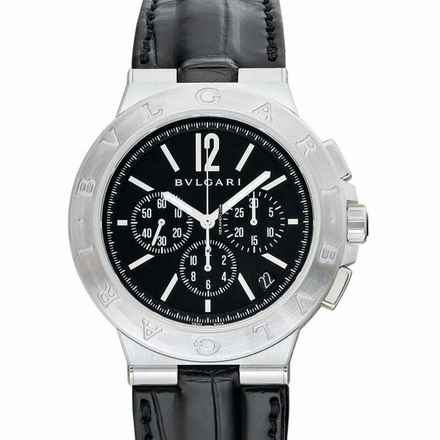  Bulgari Diagono 102333 - Diagono Automatic Black Dial Stainless Steel Men's Watch </h1> 