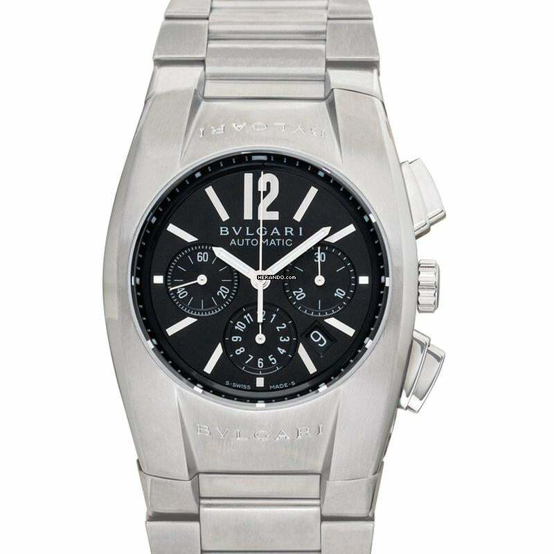 Bulgari Ergon 101215 - Ergon Automatic Black Dial Stainless Steel Men's Watch </h1>