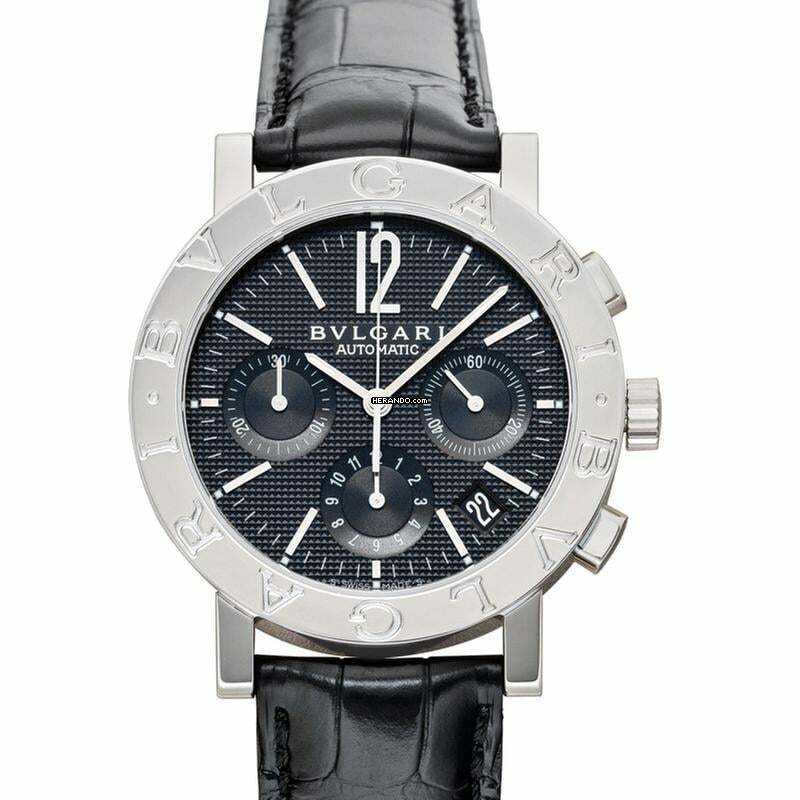 Bulgari Bulgari 101375 - Bvlgari Bvlgari Automatic Black Dial Stainless Steel Men's Watch </h1>