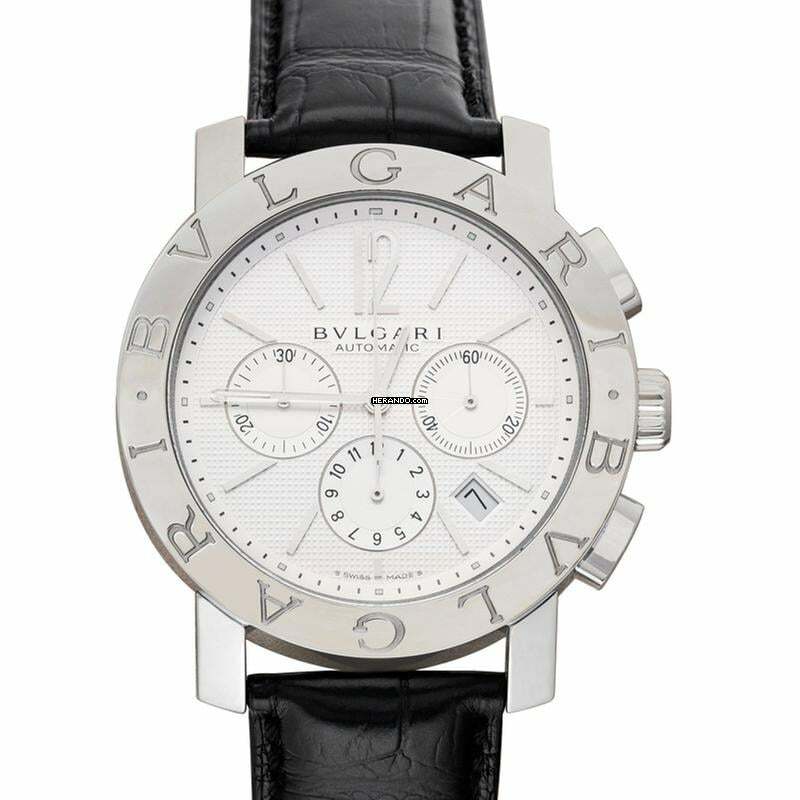 Bulgari Bulgari 101557 - Bvlgari Bvlgari Automatic White Dial Stainless Steel Men's Watch </h1>