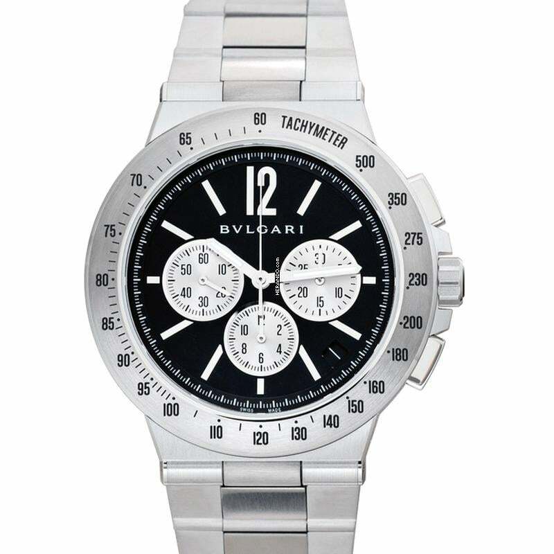 Bulgari Diagono 102761 - Diagono Automatic Black Dial Stainless Steel Men's Watch </h1>