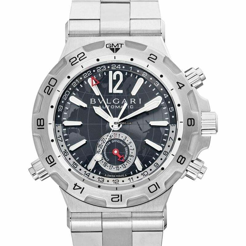 Bulgari Diagono 101648 - Diagono Automatic Grey Dial Stainless Steel Men's Watch </h1>