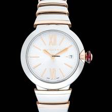 Thumbnail von Bulgari 102385 - Lchael Automatic Silver Dial Stainless Steel Ladies Watch </h1>