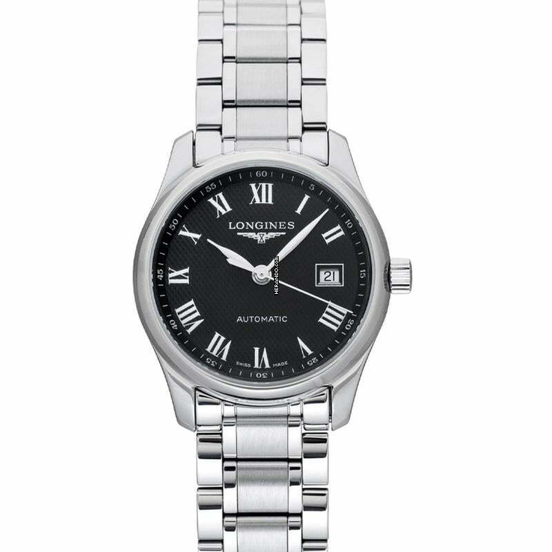 Longines Master Collection L22574516 - The Longines Master Collection Automatic Black Dial Stainless Steel Ladies Wat </h1>