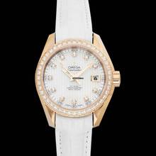 Thumbnail von Omega Seamaster Aqua Terra 231.58.30.20.55.001 - Seamaster Automatic White Dial 18kt Rose Gold Ladies Watch </h1>