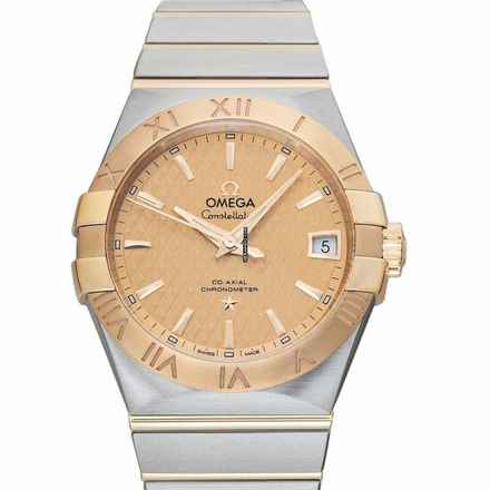  Omega Constellation Men 123.20.38.21.08.002 - Constellation Automatic Champagne Dial Stainless Steel Men's Watch </h1> 