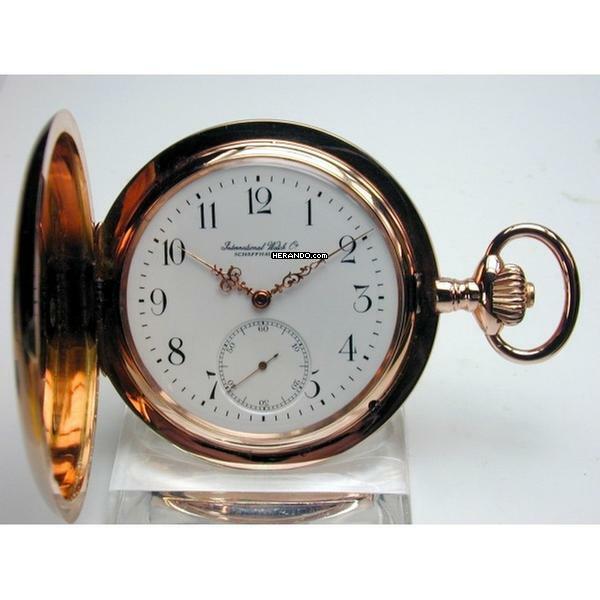 IWC Pocket Watch Savonette Taschenuhr 585 von 1908
