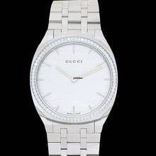 Thumbnail von Gucci YA163401 - 25H Quartz White Dial Stainless Steel Ladies Watch </h1>