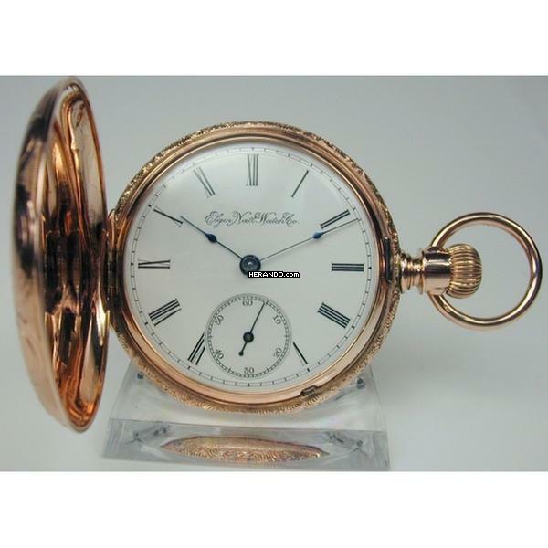 Elgin Savonette Taschenuhr 14 kt. von ca. 1882