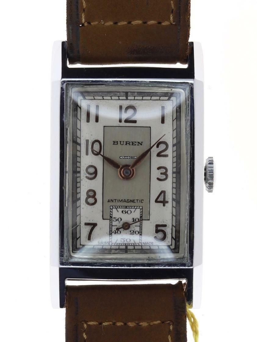 Buren Gents manual wind Antimagnetic wristwatch </h1>