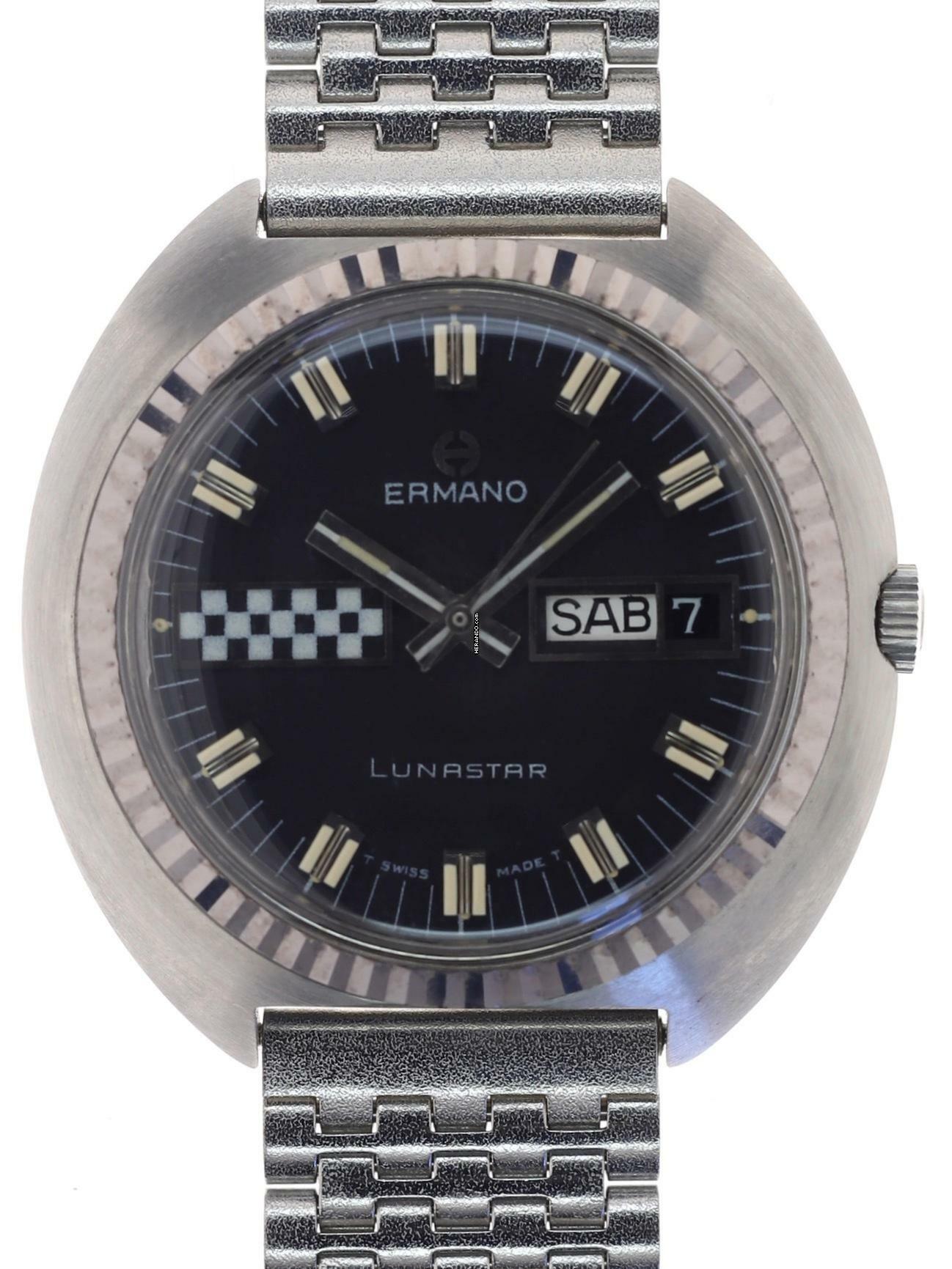 Ermano Gents Automatic Wristwatch Lunastar </h1>