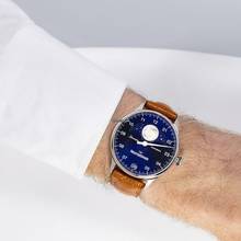 Thumbnail von Meistersinger Lunascope Einzeiger Herrenuhr mit Mondphase Automatik LS908