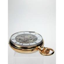 Thumbnail von Skelettierte offene Goldtaschenuhr von Mermod Freres