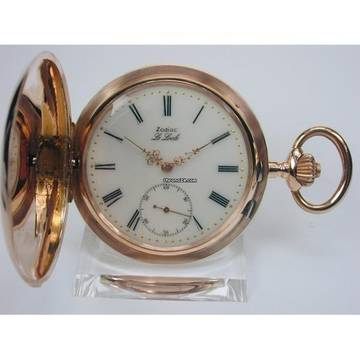 Schweizer Savonette-Goldtaschenuhr Zodiac Le Locle 