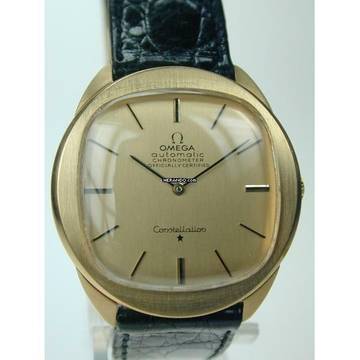  Omega Constellation 750 Gelbgold Armbanduhr ca. 1984 
