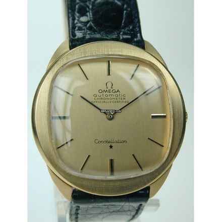  Omega Constellation 750 Gelbgold Armbanduhr ca. 1984 
