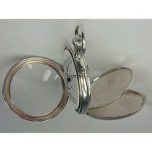 Thumbnail von Longines Zangenchronograph offene Silber Taschenuhr von 1878