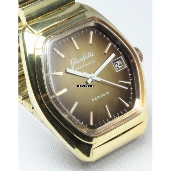 Glashütte Original GUB Spezimatic Herrenarmbanduhr mit Datum