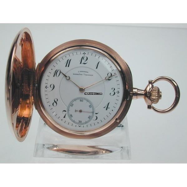 J. Assmann Julius Assmann Savonette-Goldtaschenuhr