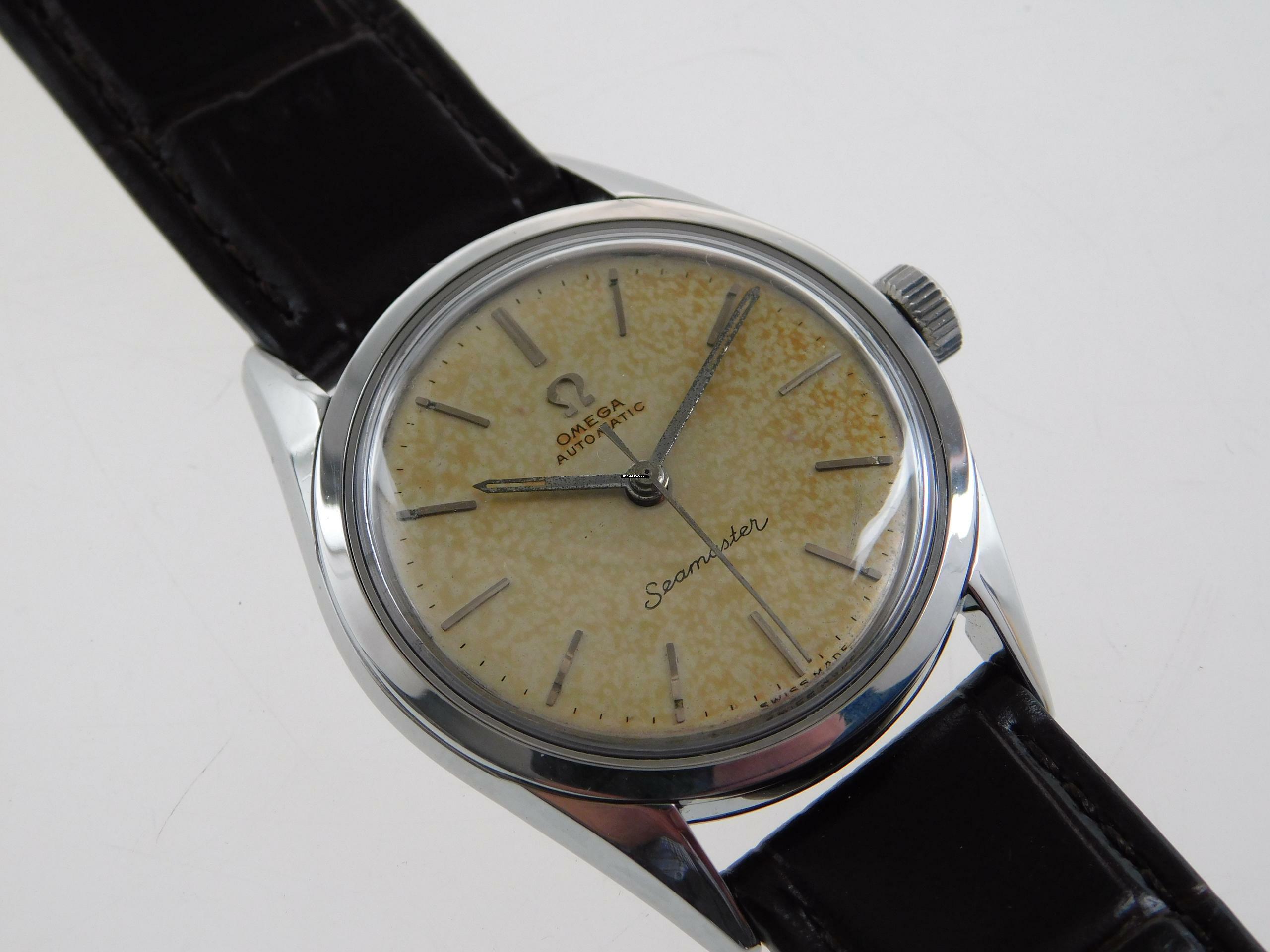 Omega Seamaster 1954 Vintage Ref. 2802 - 1SC Kaliber 471 Rarität 34 mm ohne Krone </h1>